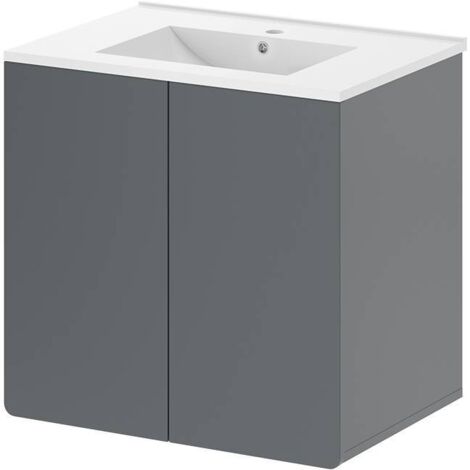 Meuble sous lavabo Izan, Gris, , Vicco