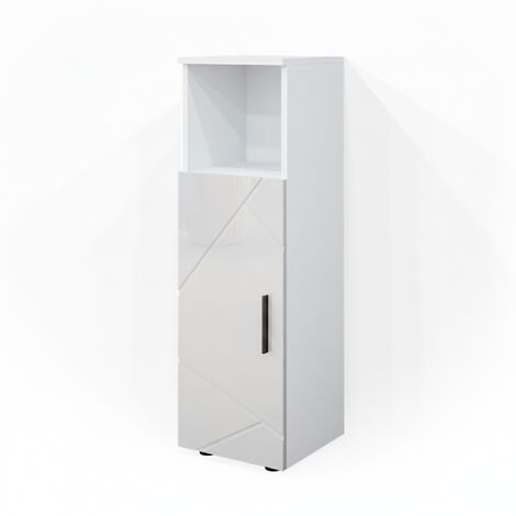 Meuble de rangement de salle de bain Irma, Blanc, 30 x 95 cm, Vicco (1/5)