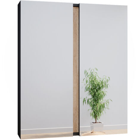 Armoire de toilette Gloria, Anthracite, 70.4 x 84 cm avec 2 portes, Vicco (1/5)