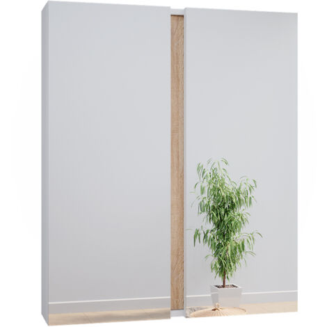Armoire de toilette Gloria, Blanc, 70.4 x 84 cm avec 2 portes, Vicco