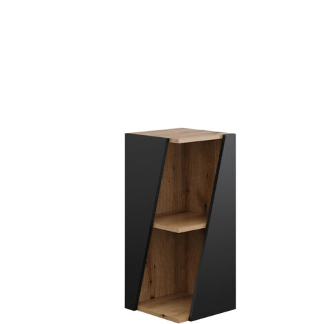 Meuble de rangement de salle de bain Benno, Anthracite, 31.6 x 70.5 cm avec étagères ouvertes, Vicco