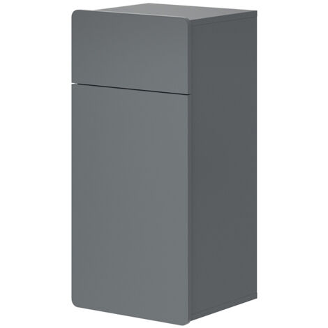 Meuble de rangement de salle de bain Izan, Gris, 36.6 x 76.6 cm, Vicco
