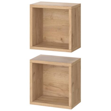 Armoire murale Senyo, Chêne de force doré, 25x25cm Set de 2, Vicco (1/5)