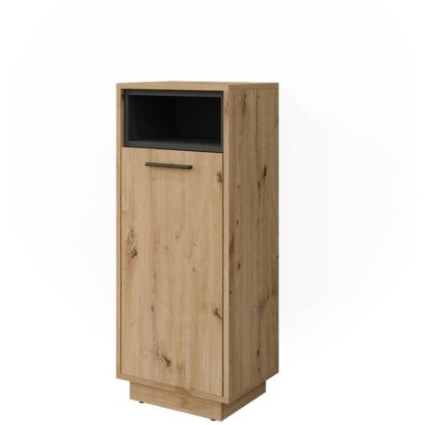 Meuble de rangement de salle de bain Beatrice, Chêne Artisan, 38 x 93 cm, Vicco