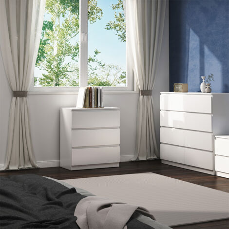Commode avec tiroirs Calisto, Blanc, 70 x 78.5 cm, Vicco (1/5)