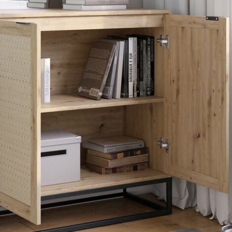 Commode Natal, Marron, 140 x 92.5 cm avec 2 portes, Vicco (1/5)