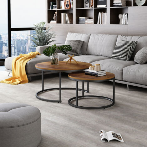Set de tables basses Montreal, Bois, 77 x 40 cm 2 pièces, Vicco