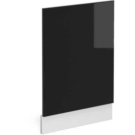 Façade R-Line, Noir Haute brillance, 45 cm sans plan de travail, Vicco (1/5)