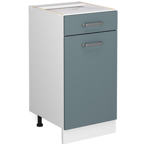 Meuble cuisine R-Line, Bleu-gris, 40cm sans PT, Vicco