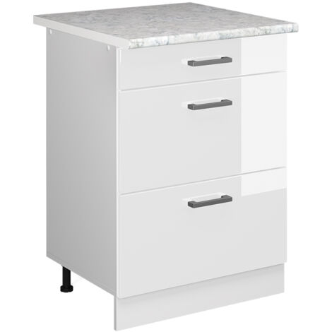 Bloc cuisine Bloc cuisine Cuisine intégrée R-Line 300 cm Chêne Sonoma Vicco