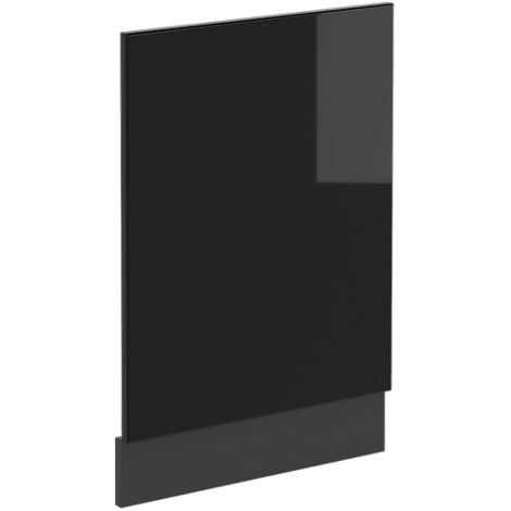 Façade R-Line, Noir Haute brillance, 45 cm sans plan de travail, Vicco