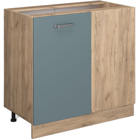 Meuble d'angle R-Line, Bleu-gris, 86 cm sans plan de travail, Vicco (1/5)