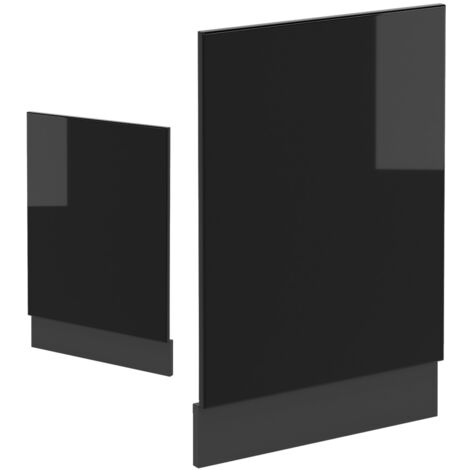 Façade R-Line, Noir Haute brillance, 45 cm, PT Chêne, Vicco