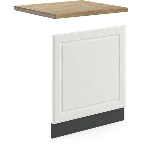 Façade R-Line, Blanc campagne, 60 cm , PT Chêne, Vicco