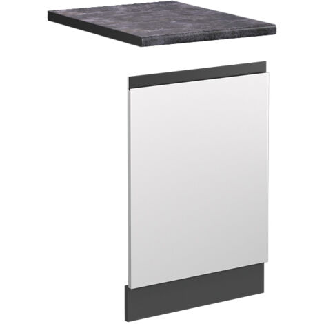 Façade R-Line, Blanc, 45 cm , PT Anthracite, Vicco