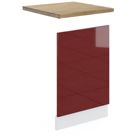Façade R-Line, Rouge brillant, 45cm , PT Chêne, Vicco