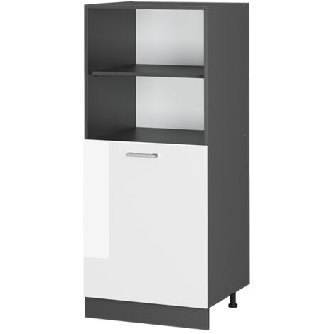 Meuble pour four R-Line, Blanc Haute brillance, 60 cm, Vicco