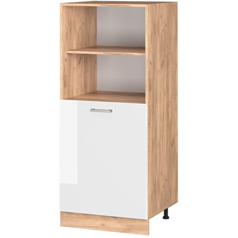 Meuble pour four R-Line, Blanc Haute brillance, 60 cm, Vicco