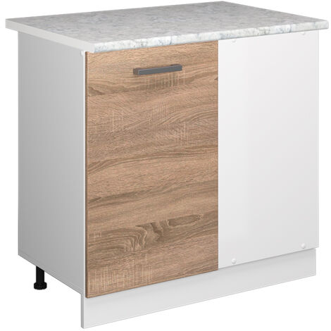 Meuble d'angle R-Line, Sonoma, 86 cm , PT Marbre, Vicco
