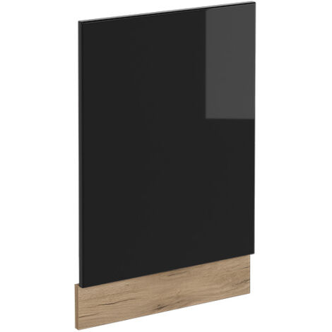 Façade R-Line, Noir Haute brillance, 45 cm sans plan de travail, Vicco