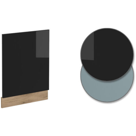 Façade R-Line, Noir Haute brillance, 45 cm sans plan de travail, Vicco