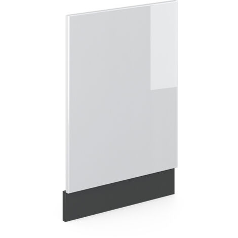 Façade R-Line, Blanc Haute brillance, 45 cm sans plan de travail, Vicco
