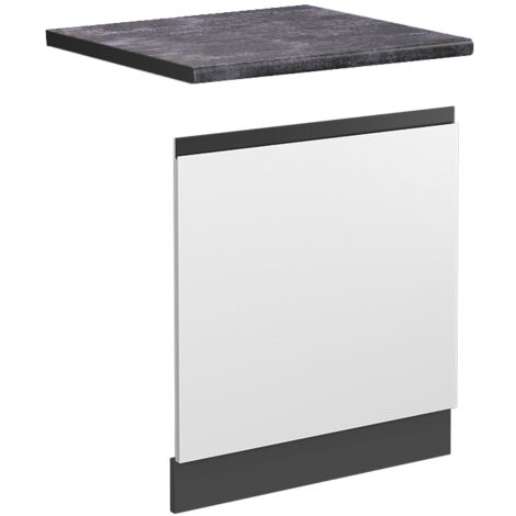 Façade R-Line, Blanc, 60 cm , PT Anthracite, Vicco