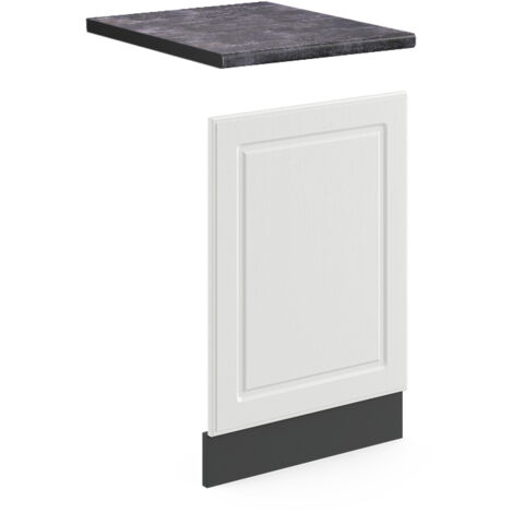 Façade R-Line, Blanc campagne, 45 cm , PT Anthracite, Vicco (1/5)