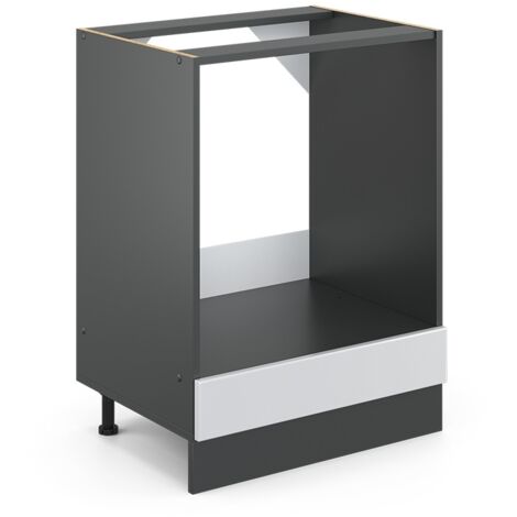 Meuble pour four R-Line, Blanc campagne, 60 cm , PT Chêne, Vicco