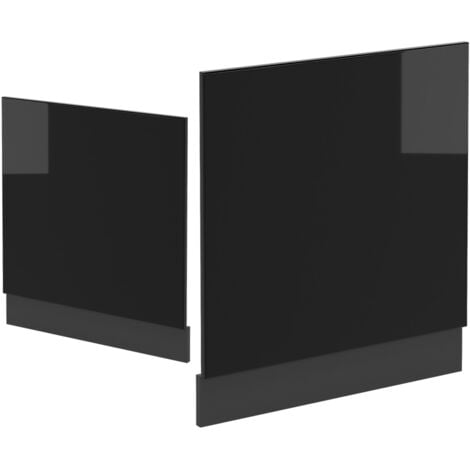 Façade R-Line, Noir Haute brillance, 60 cm, PT Anthracite, Vicco