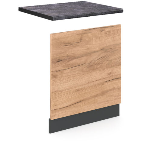 Façade R-Line, Chêne de force doré, 60 cm , PT Anthracite, Vicco