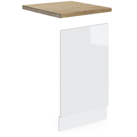 Façade R-Line, Blanc Haute brillance, 45 cm , PT Chêne, Vicco