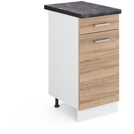 Meuble cuisine R-Line, Sonoma, 40 cm , PT Anthracite, Vicco