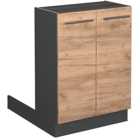 Îlot de cuisine Fame-Line, Chêne de force doré, 60 cm sans plan de travail, Vicco (1/5)