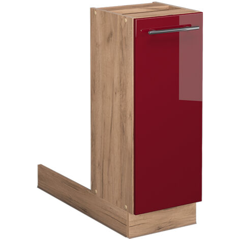 Îlot de cuisine Fame-Line, Rouge bordeaux Haute brillance, 30 cm sans plan de travail, Vicco (1/5)