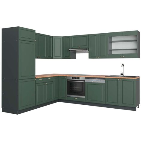 Vicco elément haut de cuisine, anthracite-or, 57cm