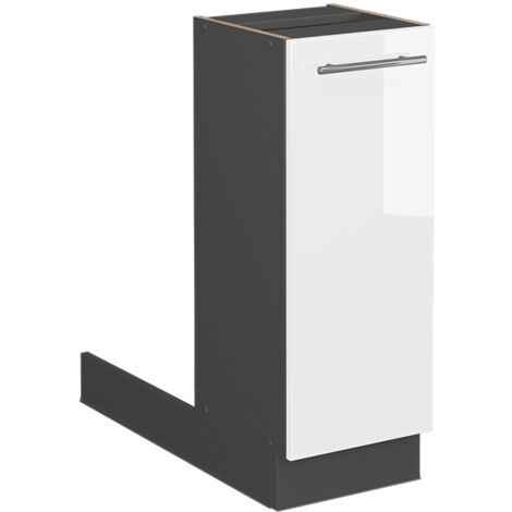 Îlot de cuisine Fame-Line, Blanc Haute brillance, 30 cm sans plan de travail, Vicco (1/5)