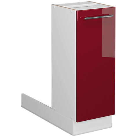 Îlot de cuisine Fame-Line, Rouge bordeaux Haute brillance, 30 cm sans plan de travail, Vicco (1/5)
