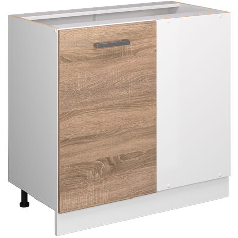 Universal Armoire d'angle R-Line, Sonoma, 86cm avec porte, sans PT, Vicco