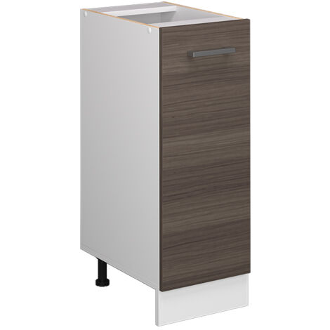 Meuble bas universel R-Line, Gris, 30 cm avec porte, sans plan de travail, Vicco