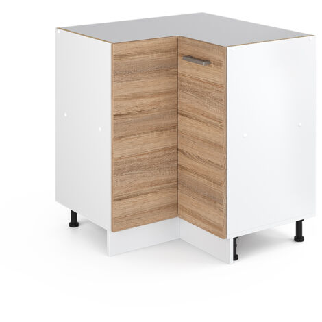 Universal Armoire d'angle R-Line, Sonoma, 75.6cm avec porte, sans PT, Vicco