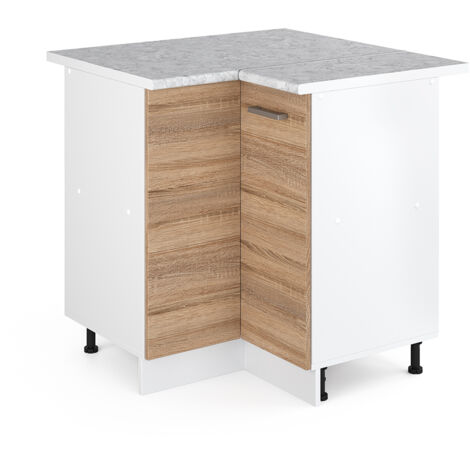 Universal Armoire d'angle R-Line, Sonoma, 75.6cm avec porte, avec PT, Vicco (1/5)
