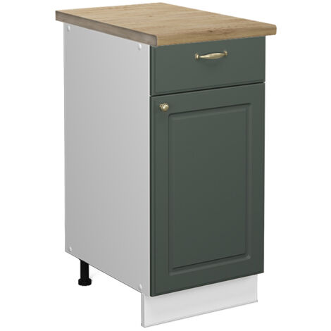 Meuble cuisine Fame-Line, Vert Or Campagne, 40 cm , PT Chêne, Vicco (1/5)