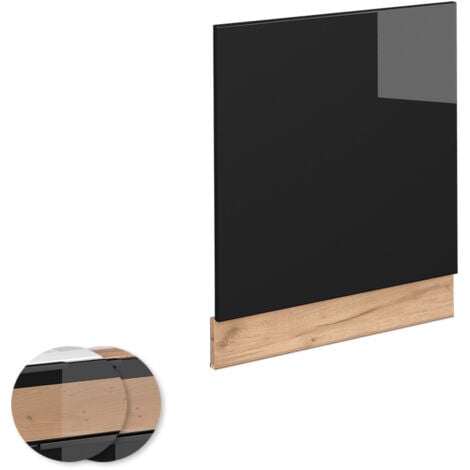 Façade Fame-Line, Chêne noir brillant, 60 cm sans plan de travail, Vicco
