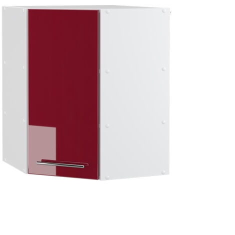 Elément haut de cuisine Fame-Line, Rouge bordeaux Haute brillance, 57 cm, Vicco