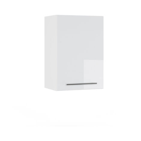Elément haut de cuisine Fame-Line, Blanc Haute brillance, 50 cm, Vicco