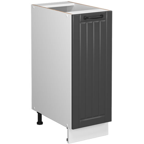 Meuble de cuisine Fame-Line, Anthracite campagne, 30 cm sans plan de travail, Vicco (1/5)