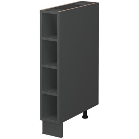 Etagère de cuisine Fame-Line, Anthracite, 15 cm sans plan de travail, Vicco