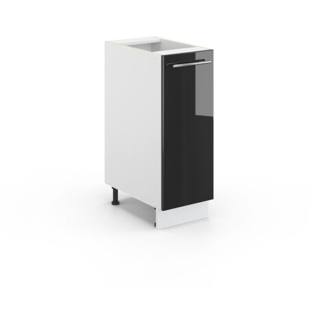 Meuble de cuisine Fame-Line, Anthracite Haute brillance, 30 cm sans plan de travail, Vicco