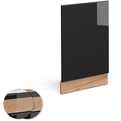 Façade Fame-Line, Chêne noir brillant, 45 cm sans plan de travail, Vicco